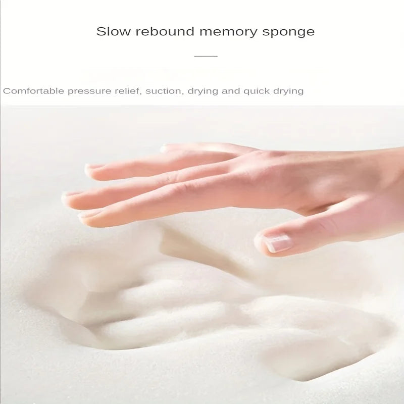 Long hair absorbent bathroom mat furry shower room foot wiping mat toilet non-slip mat entrance mat Aberscent