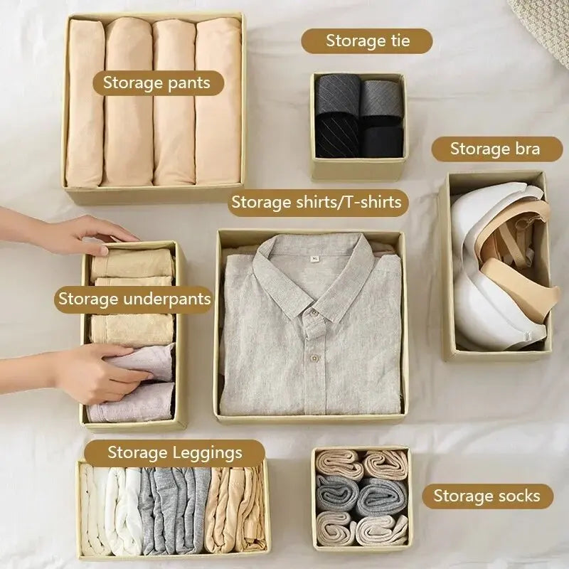 Foldable Fabric Storage Drawer Organizer