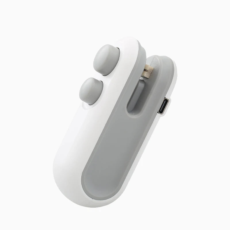 Mini Heat Bag Sealing Machine Package Sealer Bags Plastic Food Sealer Clip Bag Handheld Sealer Food Packaging Heat Sealer Aberscent