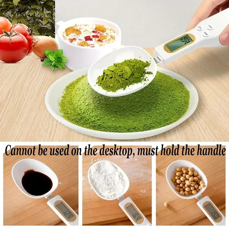 Mini Spoon Scale Digital Kitchen Scale Electronic LCD Food Scale 0.1-500g Cooking Flour Milk Coffee Powder Weight Measure Spoon Aberscent