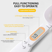Mini Spoon Scale Digital Kitchen Scale Electronic LCD Food Scale 0.1-500g Cooking Flour Milk Coffee Powder Weight Measure Spoon Aberscent