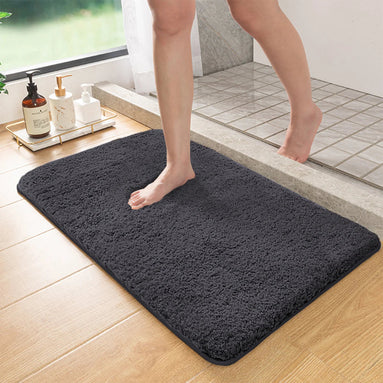 Long hair absorbent bathroom mat furry shower room foot wiping mat toilet non-slip mat entrance mat Aberscent