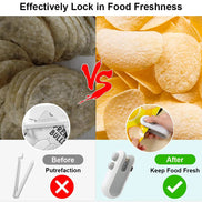 Mini Heat Bag Sealing Machine Package Sealer Bags Plastic Food Sealer Clip Bag Handheld Sealer Food Packaging Heat Sealer Aberscent