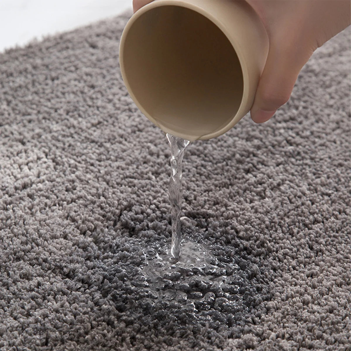 Long hair absorbent bathroom mat furry shower room foot wiping mat toilet non-slip mat entrance mat Aberscent