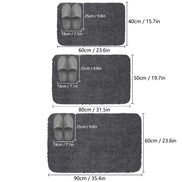 Long hair absorbent bathroom mat furry shower room foot wiping mat toilet non-slip mat entrance mat Aberscent