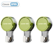 Three green suction hooks on a white background with text indicating 'Green 3PCS'.