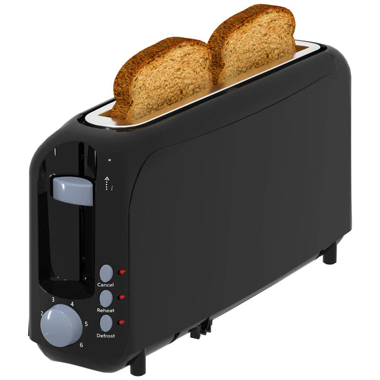 Ultra-Slim 2-Slice Toaster with Wide Slots
