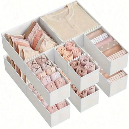 Foldable Fabric Storage Drawer Organizer Aberscent