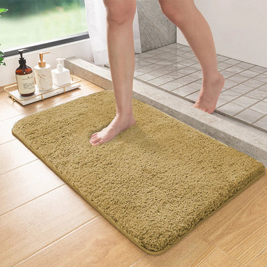 Long hair absorbent bathroom mat furry shower room foot wiping mat toilet non-slip mat entrance mat Aberscent