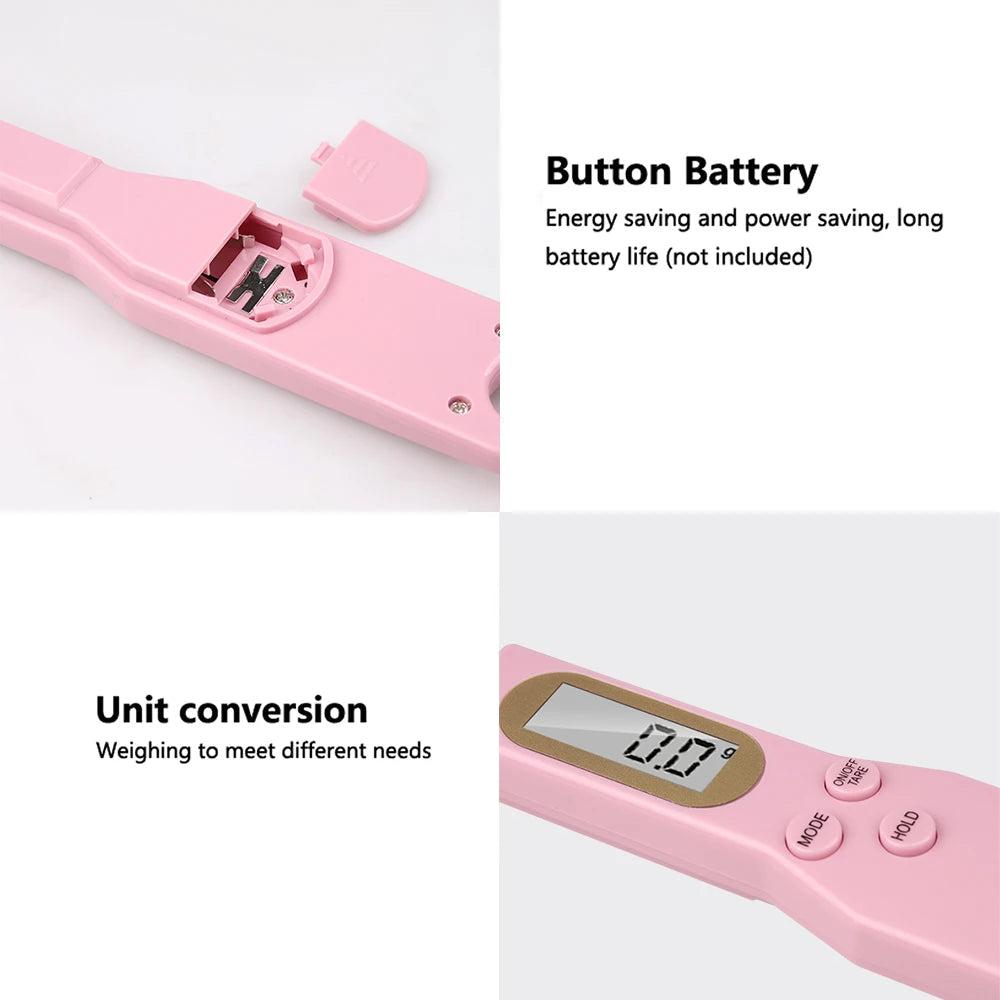 Mini Spoon Scale Digital Kitchen Scale Electronic LCD Food Scale 0.1-500g Cooking Flour Milk Coffee Powder Weight Measure Spoon Aberscent
