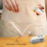 Mini Heat Bag Sealing Machine Package Sealer Bags Plastic Food Sealer Clip Bag Handheld Sealer Food Packaging Heat Sealer Aberscent
